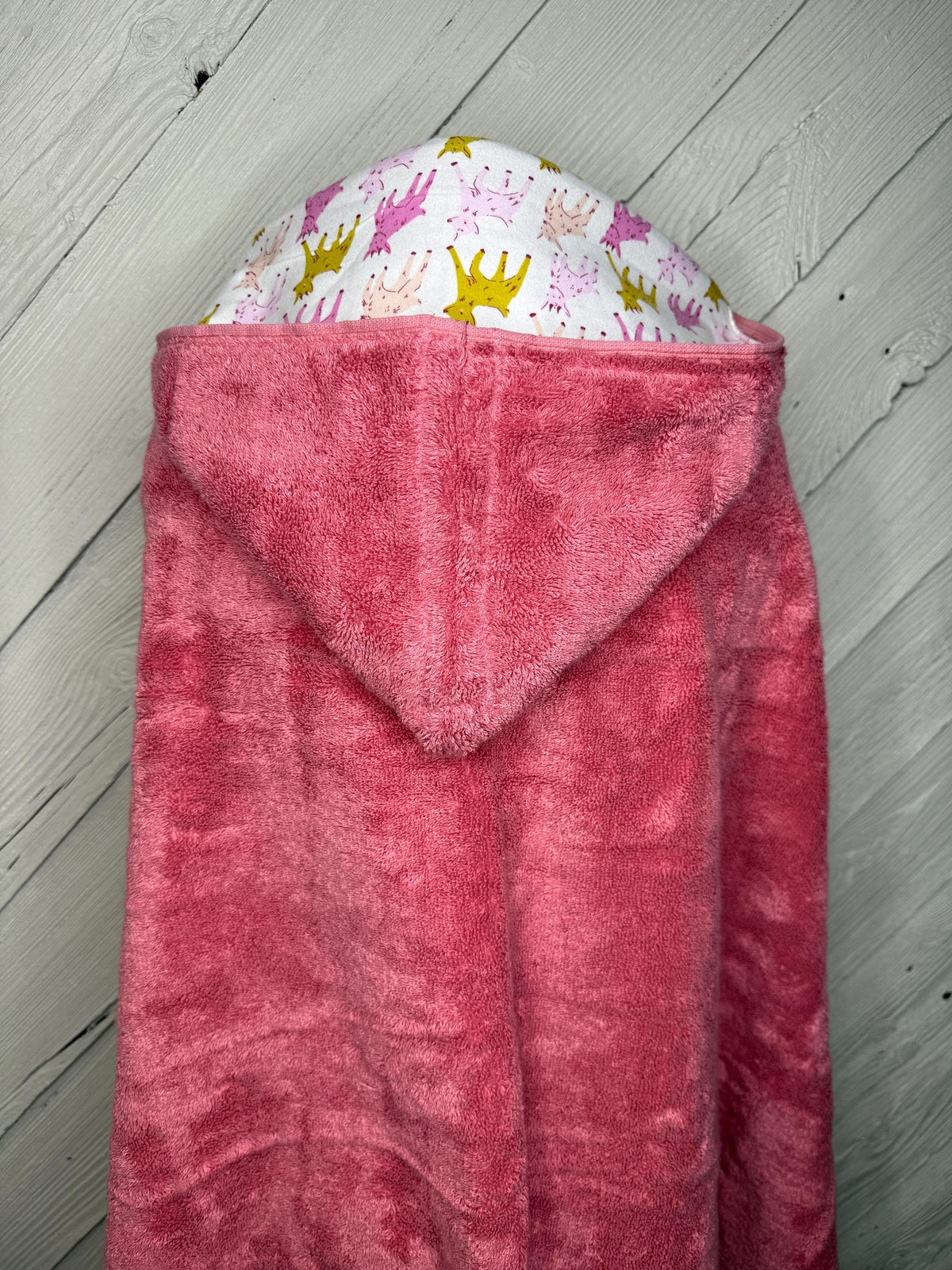 Goat hooded towel or poncho - your choice of towel color, girl hoodie towel, personalized kids beach towel, hooded towel poncho