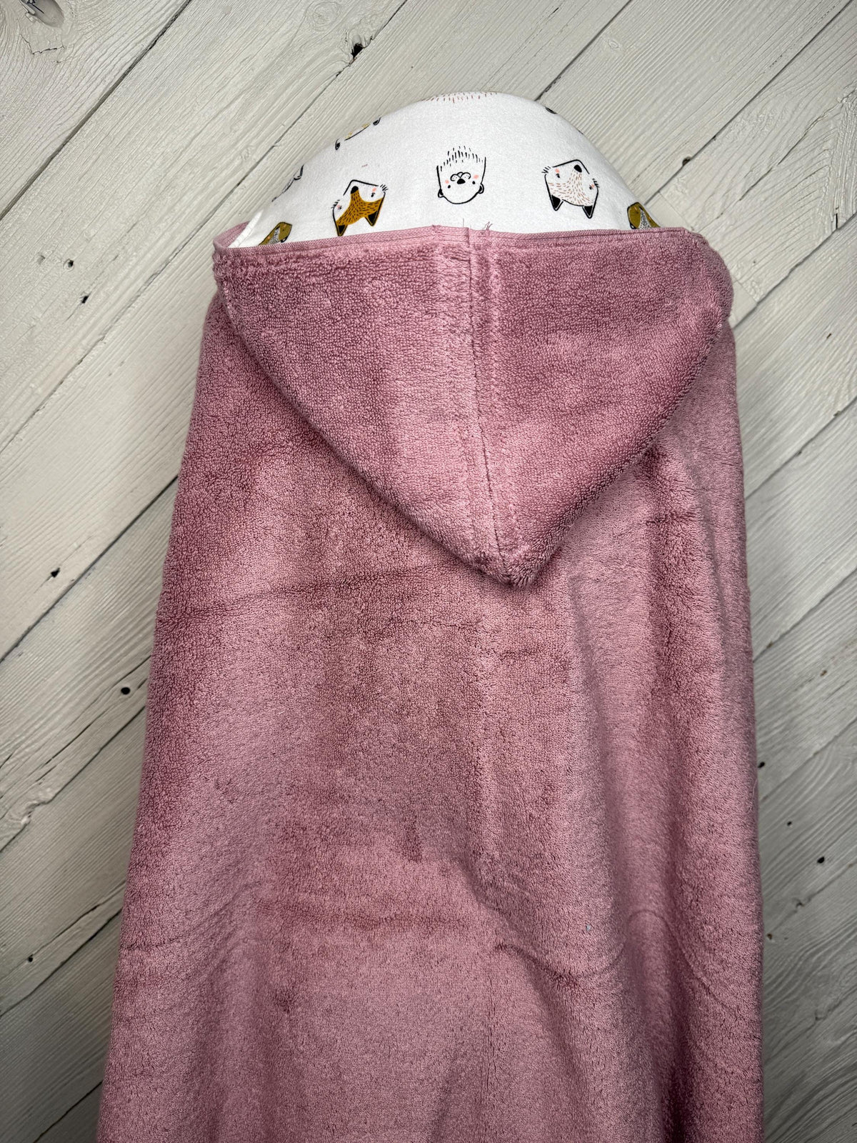 Kids hooded towel or hooded poncho towel with woodland animal faces, personalized beach towel, kid bath towel, kids pool wrap, toddler beach