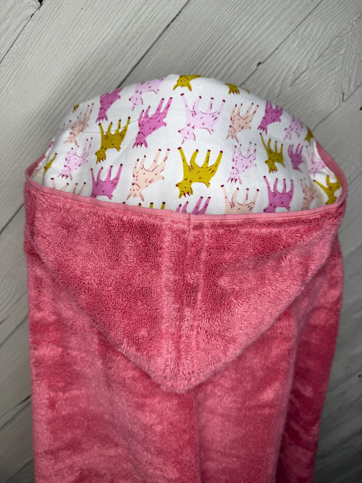 Goat hooded towel or poncho - your choice of towel color, girl hoodie towel, personalized kids beach towel, hooded towel poncho