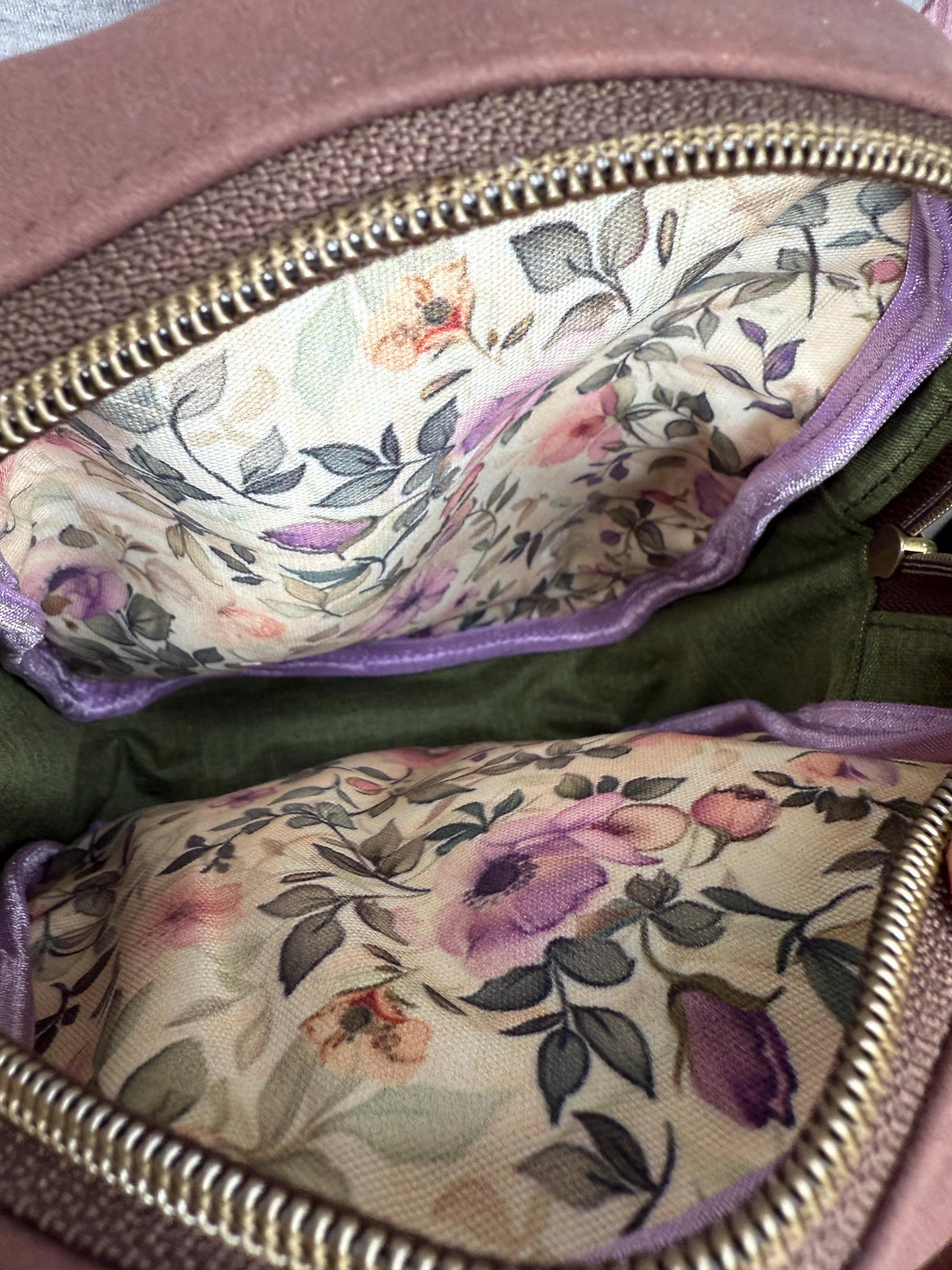 Mini backpack or sling with girl and book print