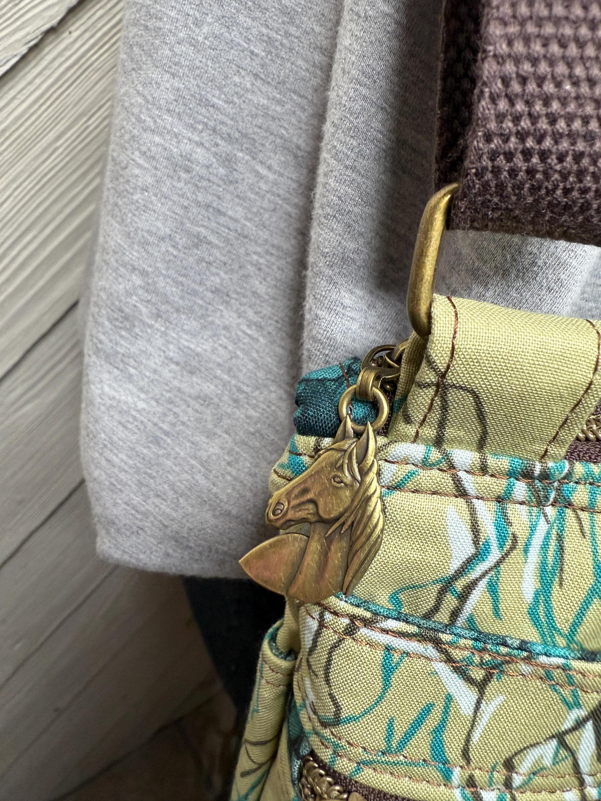 Horse crossbody purse, women's crossbody bag, hipster bag, adjustable crossbody bag, women's handbag