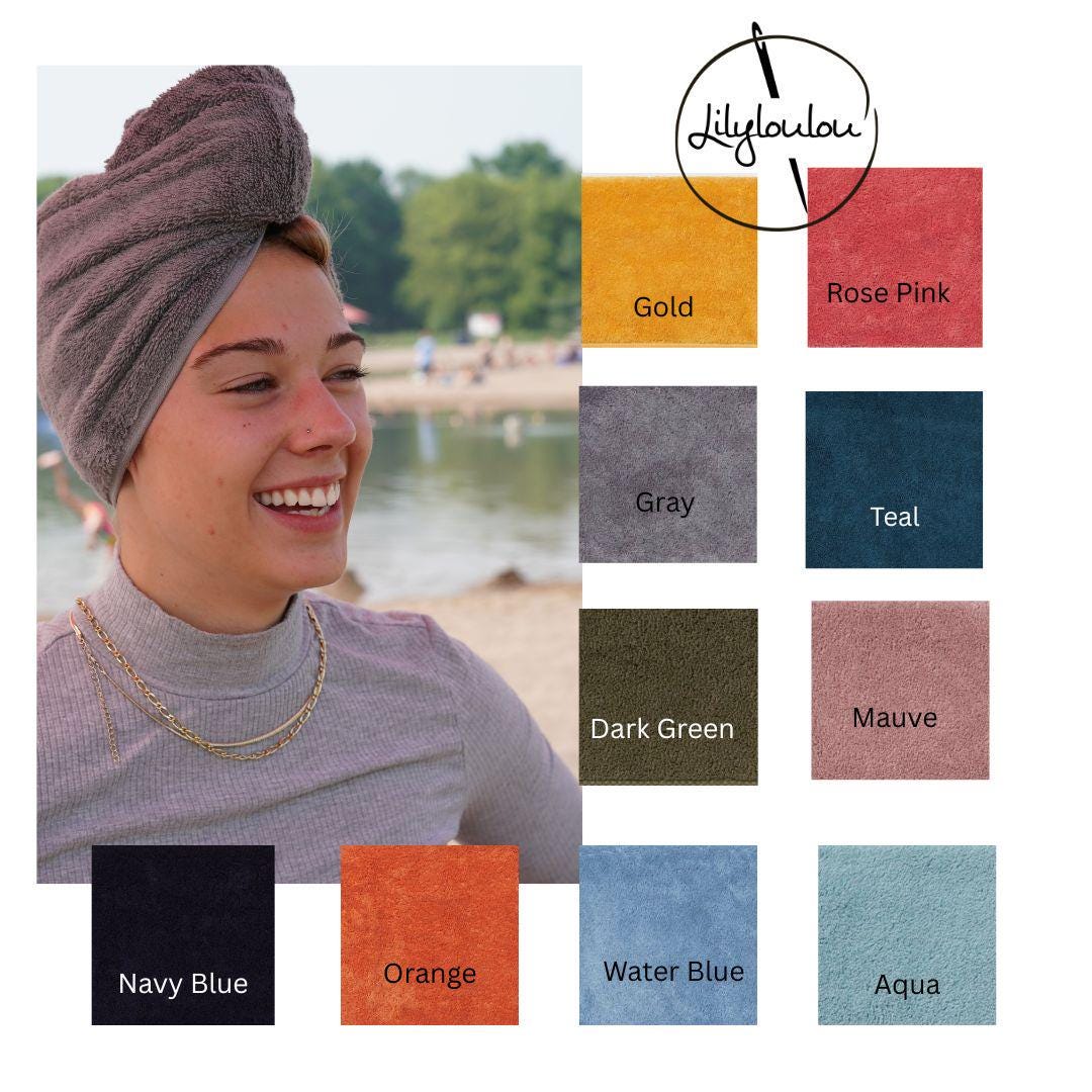 Towel hair turban for women and children - your choice of towel color, 100% terry cloth, hair towel wrap