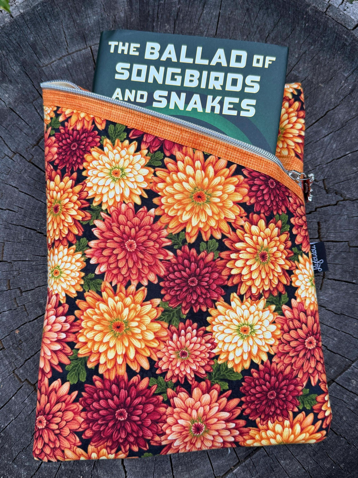 Floral book sleeve, Kindle Sleeve, pen and pencil pouch, book cover
