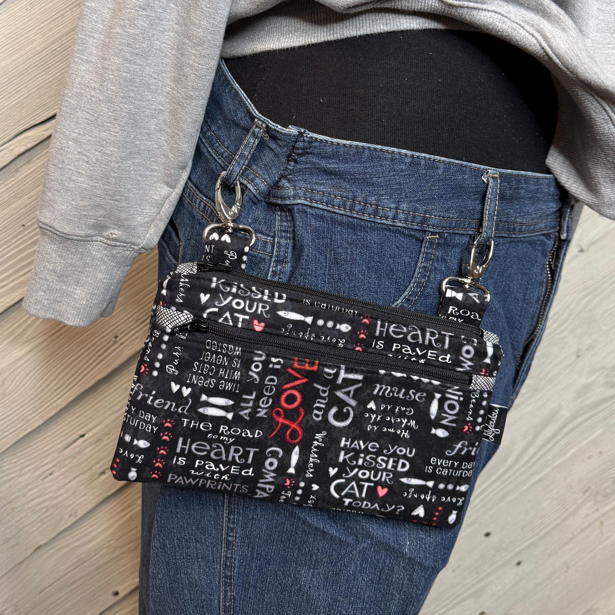 Belt bag for cat lovers, fanny pack, motorcycle hip bag, belt bag, hip purse, hip pouch