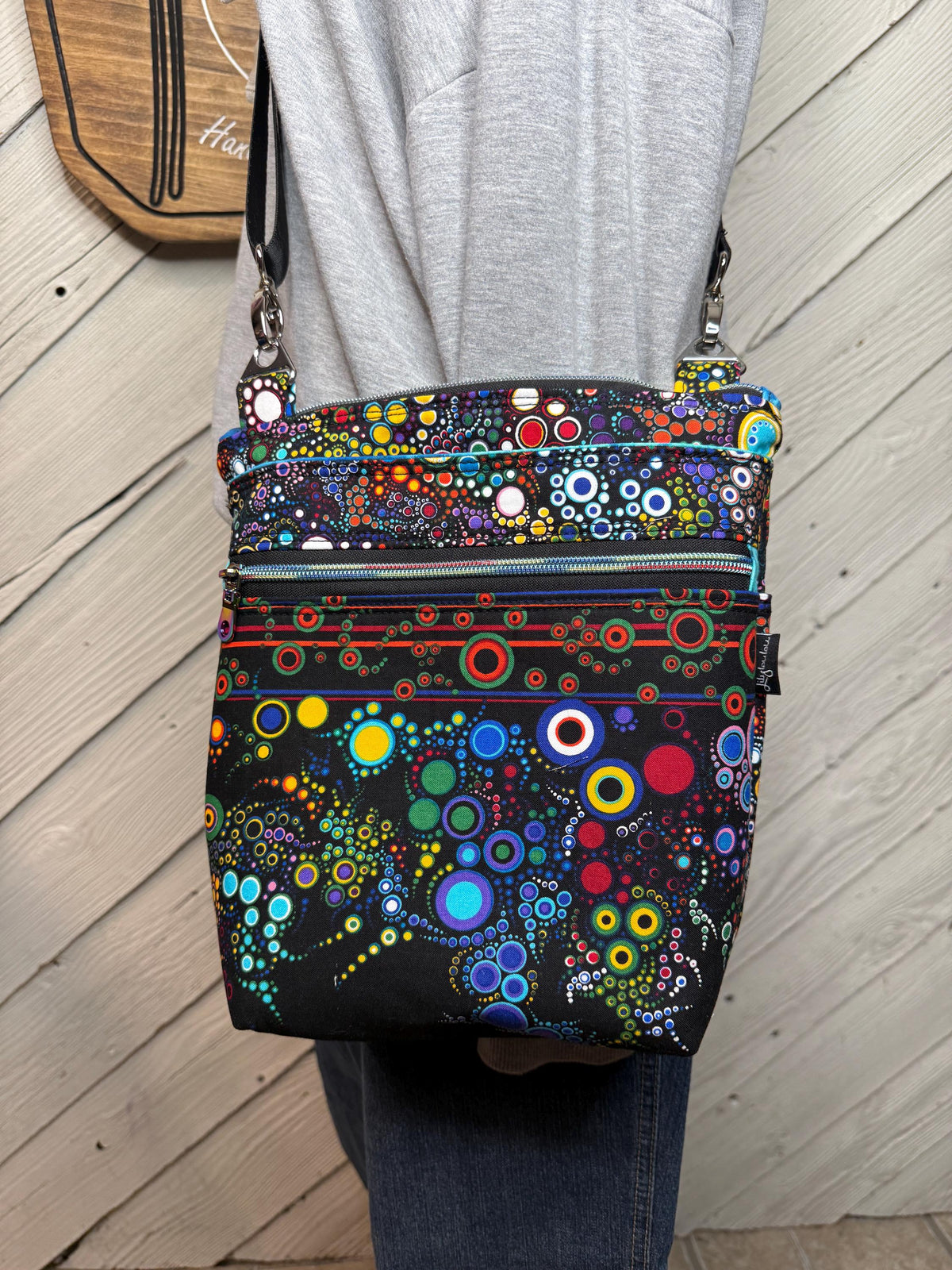 Colorful crossbody purse, women's crossbody bag, hipster bag, adjustable crossbody bag, women's handbag