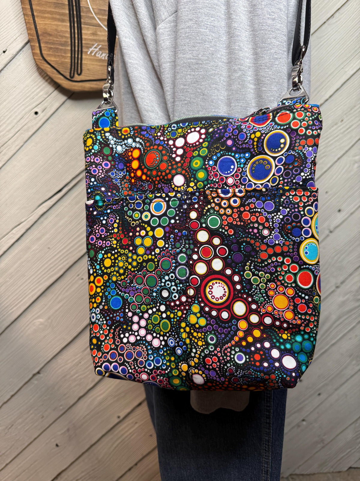 Colorful crossbody purse, women's crossbody bag, hipster bag, adjustable crossbody bag, women's handbag