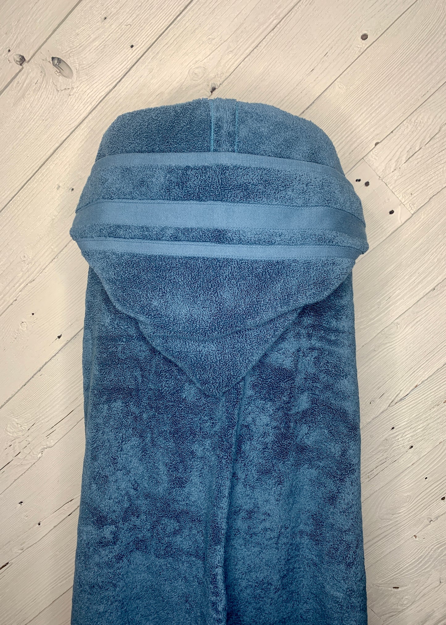 Adult Hooded Bath Towel, Teal, No Flannel Hood Lining